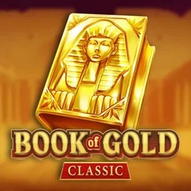 Book of Gold Classic slot logo by Playson at Blazing Wildz Casino