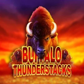 Buffalo Thunderstacks online game logo by Amatic Industries on blazing-wildz-casino.net