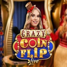 Crazy Coin Flip by Evolution, showcased at blazing-wildz-casino.net – game logo