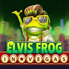 Official Slots logo: Elvis Frog In Vegas by BGAMING at Blazing Wildz Casino
