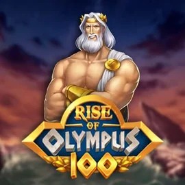 Rise of Olympus 100 slot logo by Play’n GO at Blazing Wildz Casino